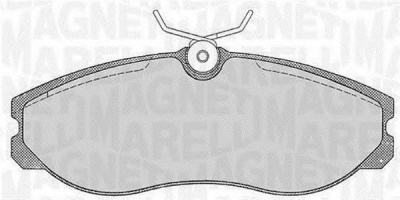 MAGNETI MARELLI 363916060352 -  Комплект тормозных колодок, дисковый тормоз